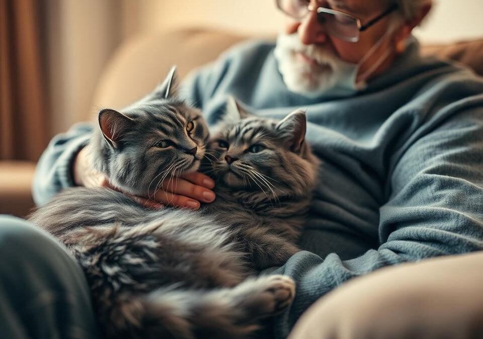 Mačka in starejši – Vse, kar moraš vedeti o tem!