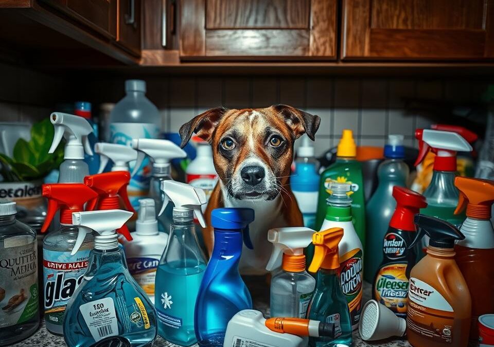 Nevarna gospodinjska čistila za pse – Vse, kar moraš vedeti o tem!