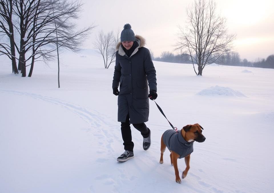 Nevarnosti zimskih sprehodov s psom – Vse, kar moraš vedeti o tem!