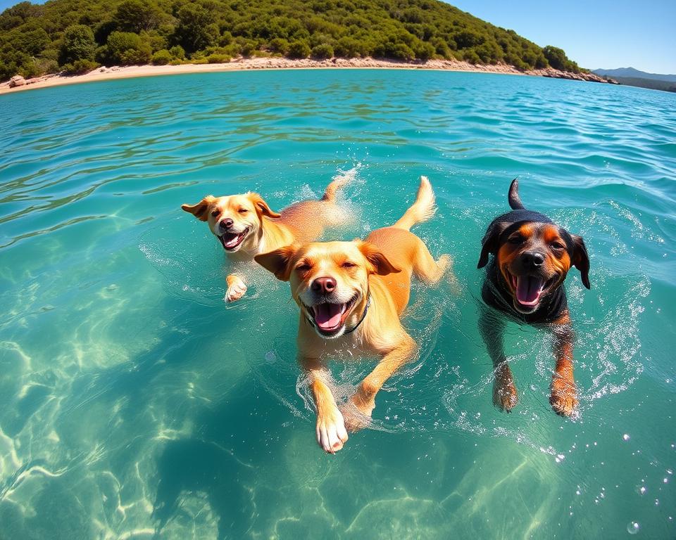 plavanje psov v naravnih vodah