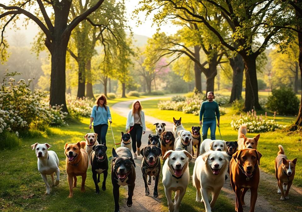 Skupni sprehodi s skupinami psov – Vse, kar moraš vedeti o tem!