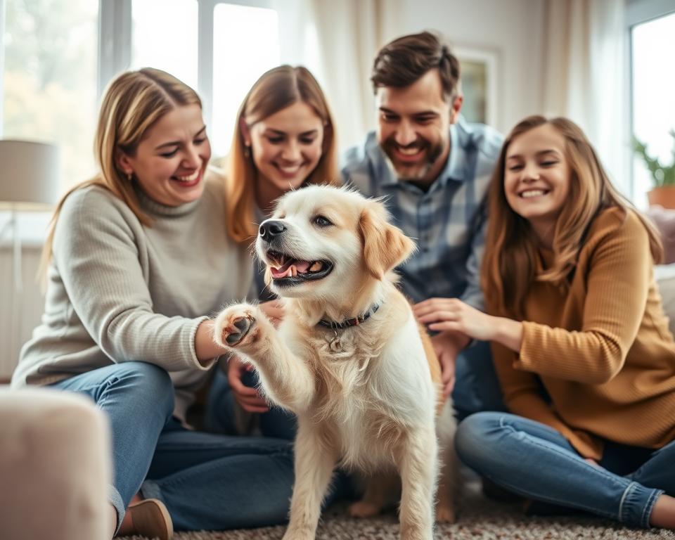 sodelovanje-psa-z-druzinskimi-clani sodelovanje psa z družinskimi člani