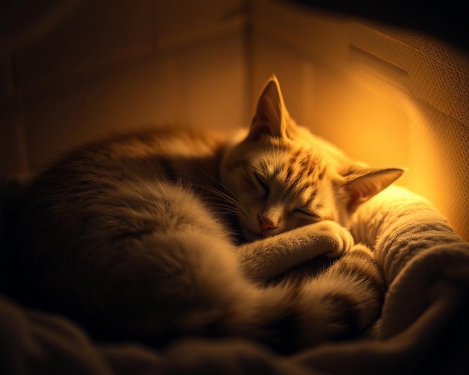 spanje in spalni cikli mačke