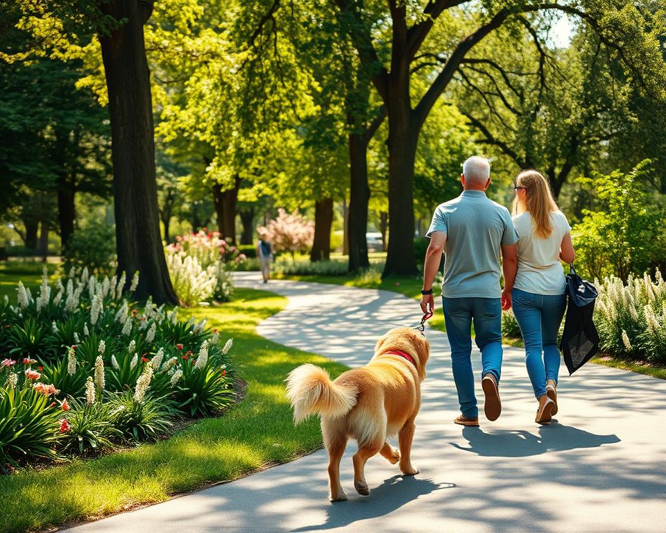 spoznavanje v mestnih parkih s psom