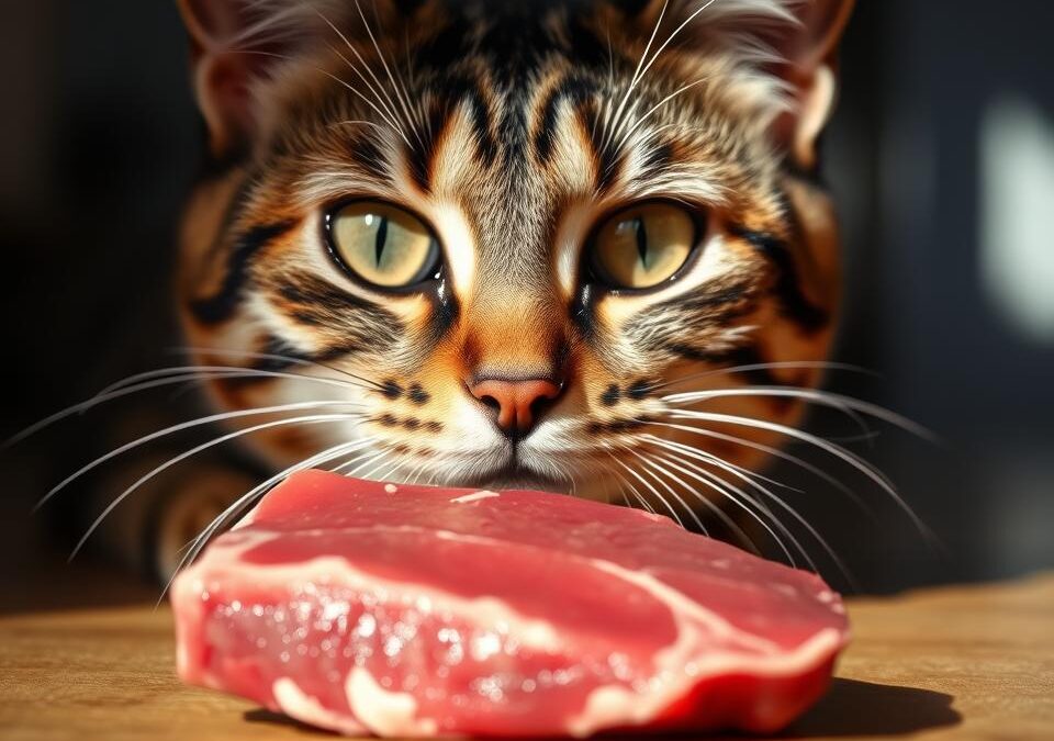 Prehrana s surovim mesom (BARF) za mačke – Vse, kar moraš vedeti o tem!