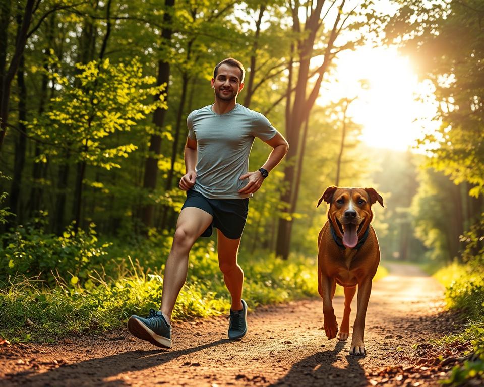 tek na dolge proge s psom