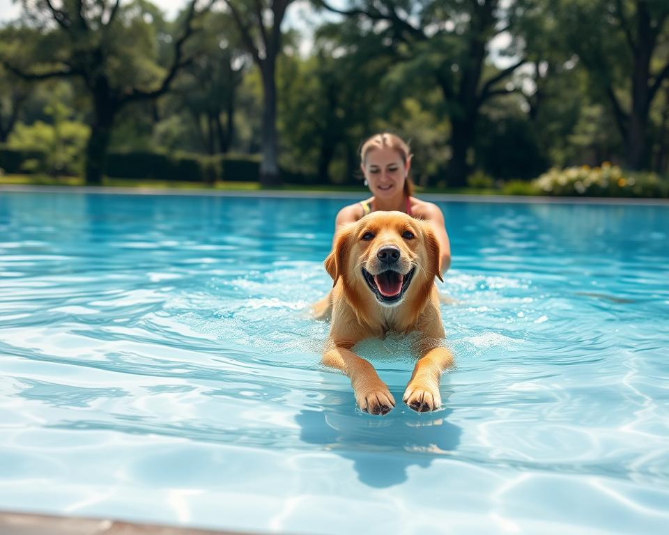 učenje plavanja za pse