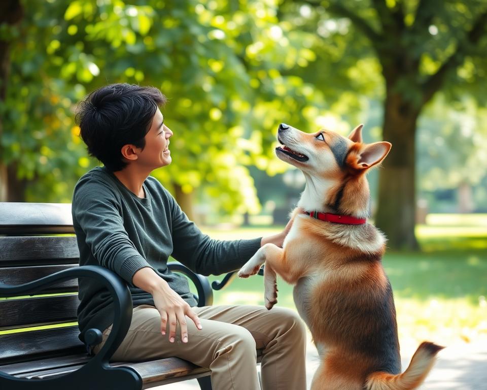 vzpostavljanje odnosa psa z ljudmi