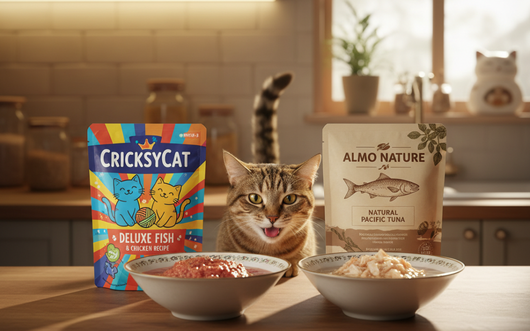 CricksyCat mokra hrana vs Almo Nature – kaj izberejo skrbniki?