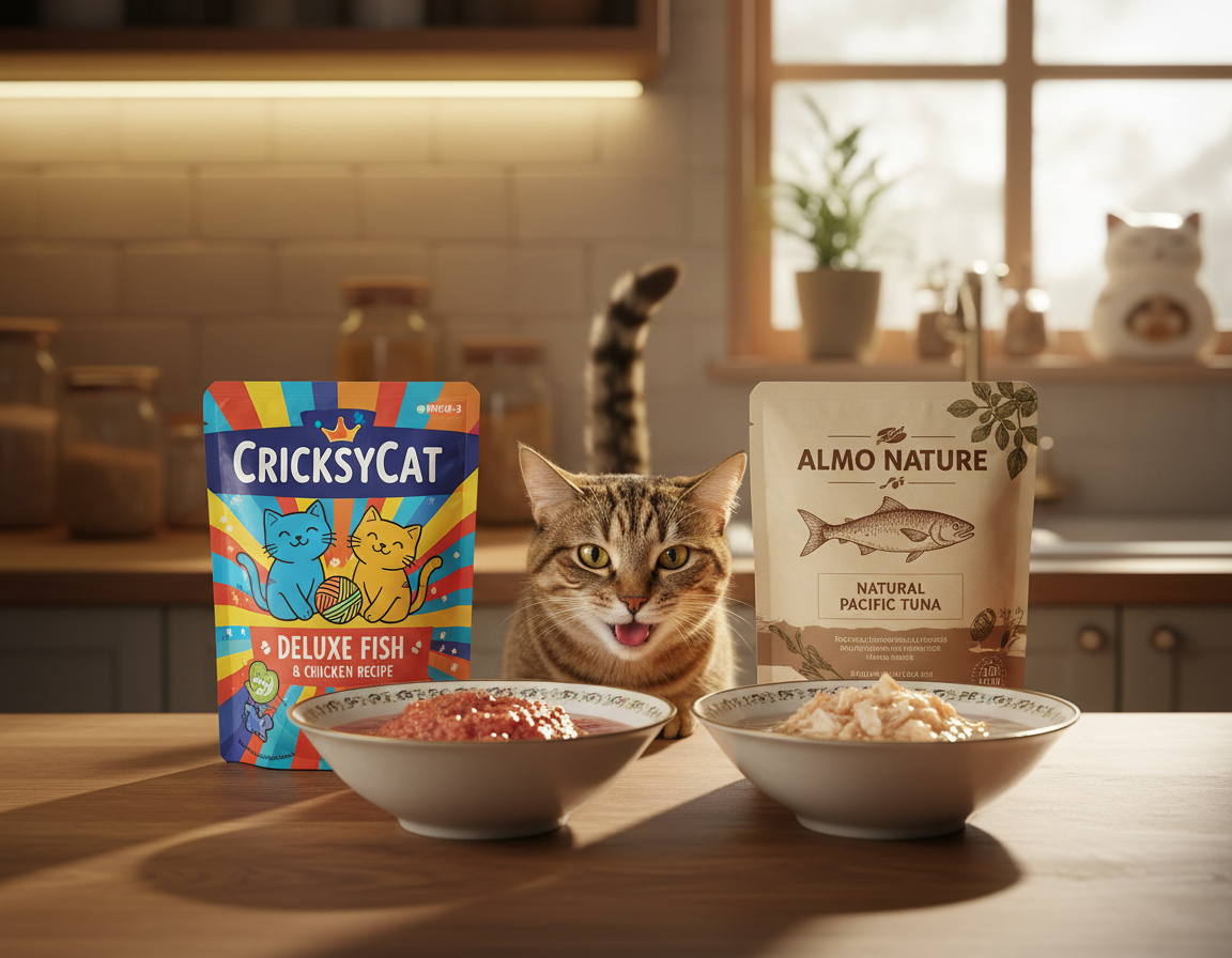 CricksyCat mokra vs Almo Nature