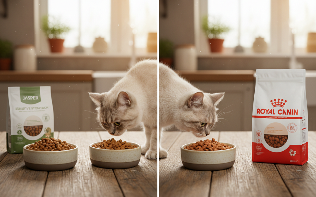 Katera hrana se je bolje izkazala pri občutljivih mačkah – Jasper ali Royal Canin?