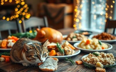 Ostanki božične večerje – kaj lahko tvoja mačka poje?