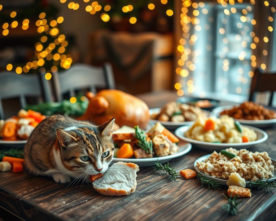 božična hrana za mačko