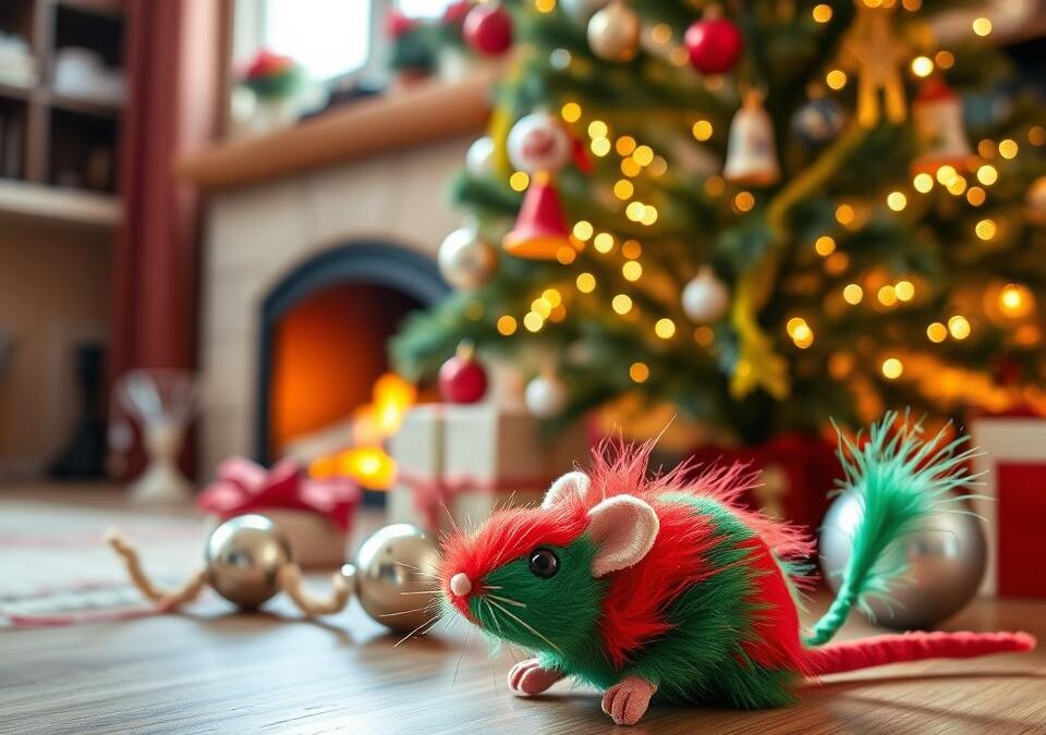 Ideje za božične igrače za mačke