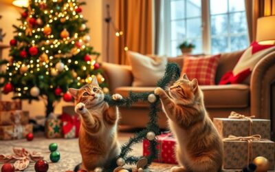Božične nesreče z mačkami – kako jih preprečiti?