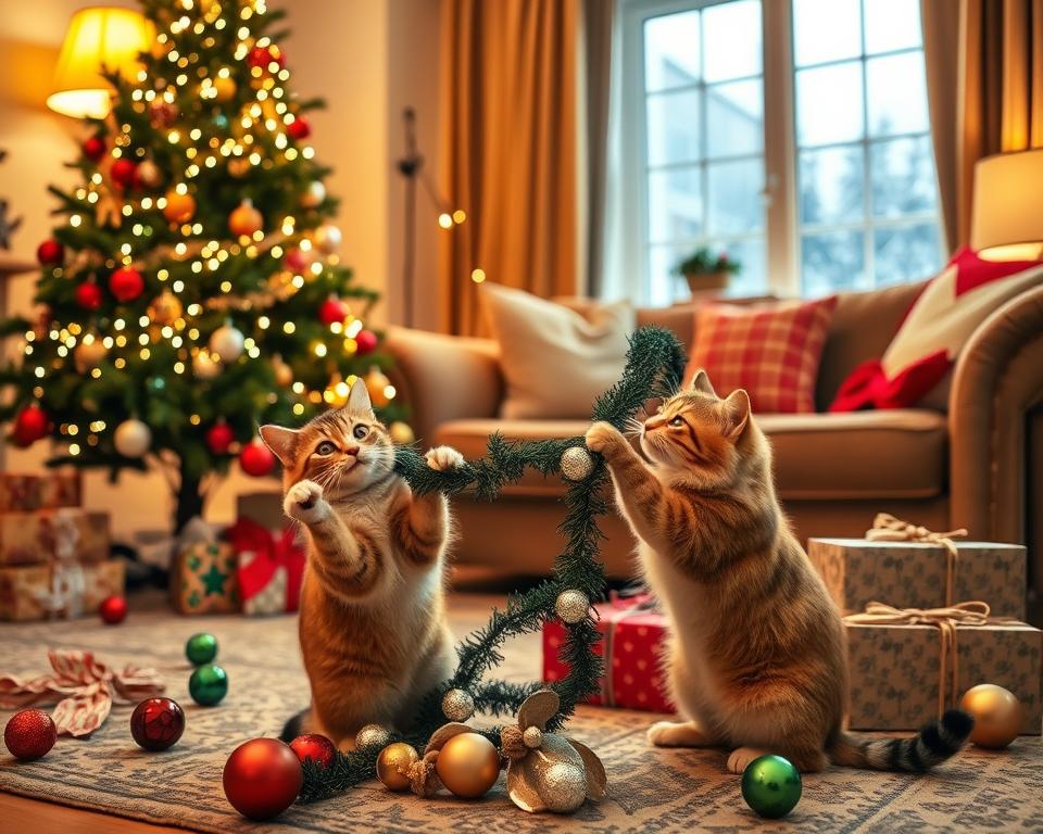 božične nezgode z mačko