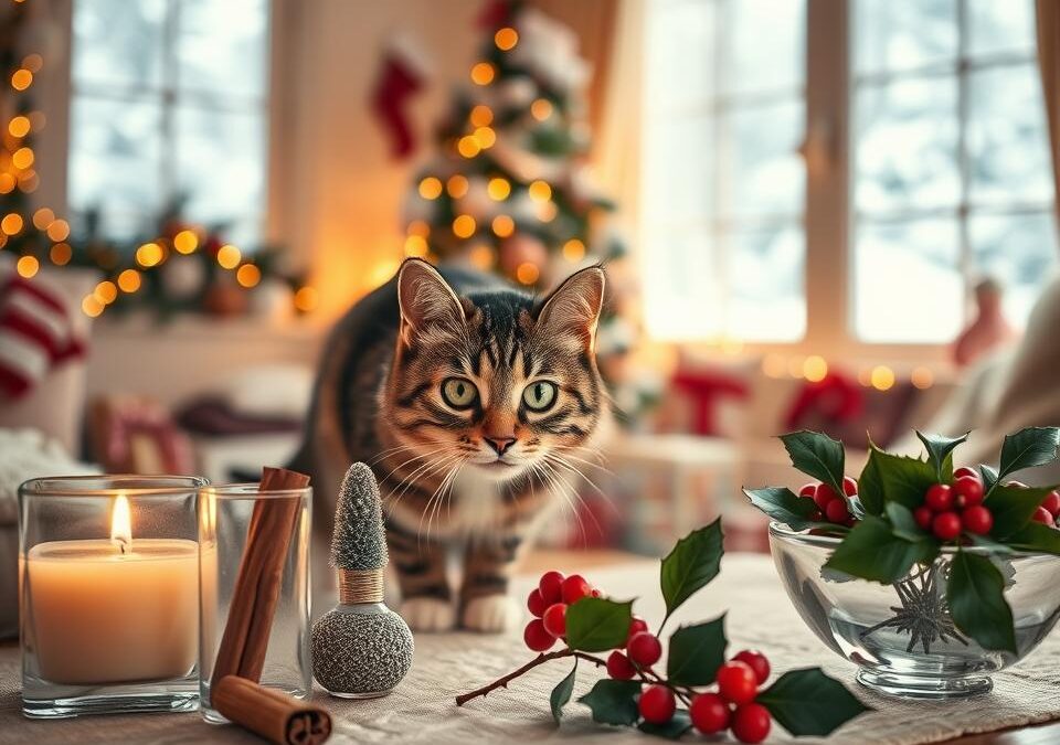 Božični vonji, ki se jim je bolje izogniti v bližini mačk