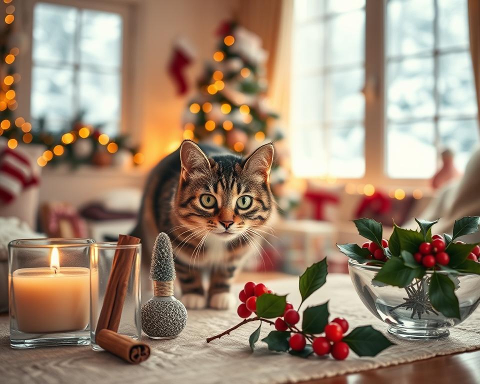 božični vonji in mačka