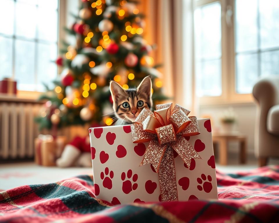 božično darilo za mačko