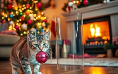 Mačji blog 21 Božični okraski proti mačkam – kako se izogniti katastrofi