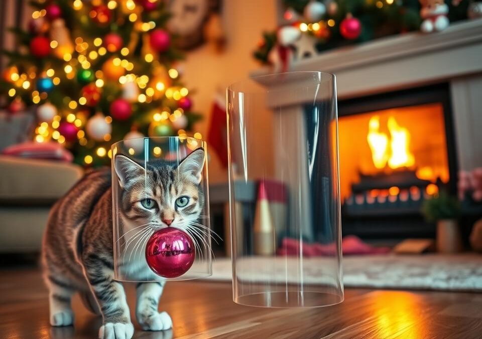 Božični okraski proti mačkam – kako se izogniti katastrofi