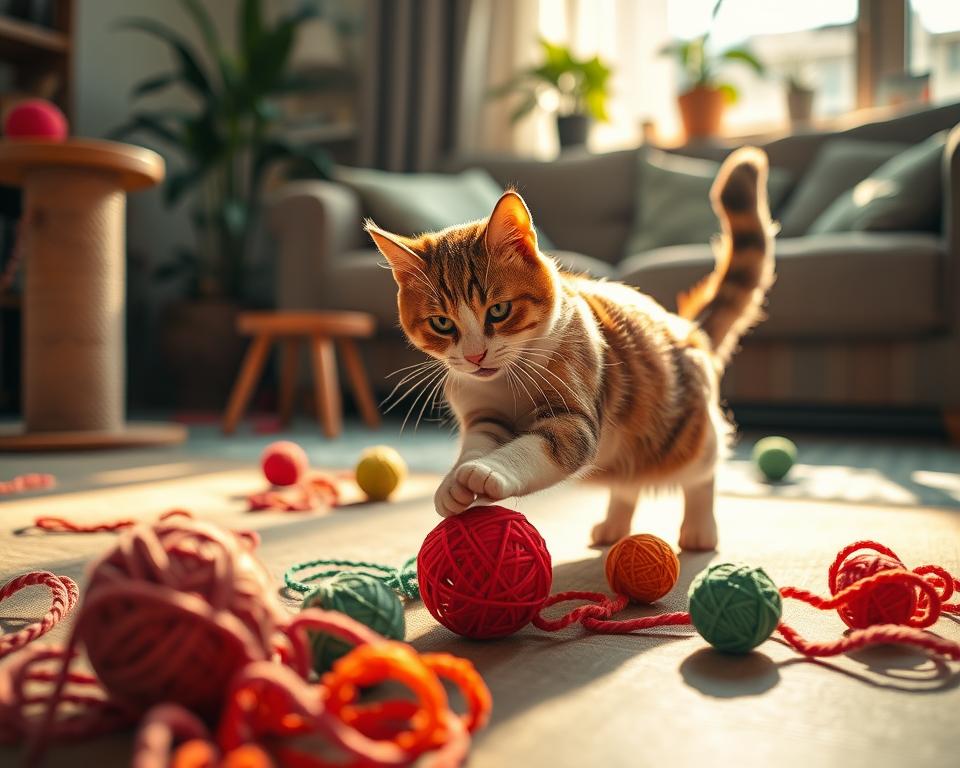 dnevna potreba mačke po igri