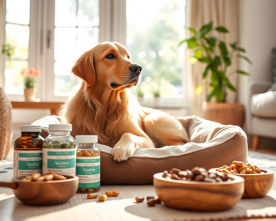 dodajanje vitaminov starejšim psom