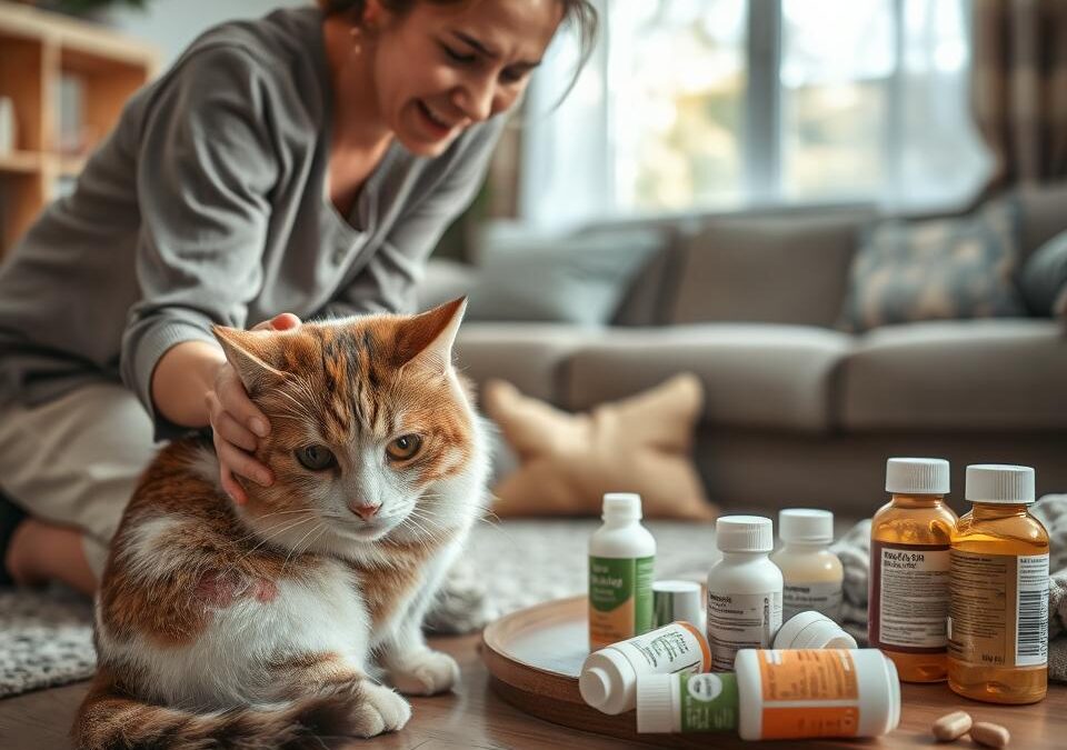 Draženje kože pri mačkah zaradi alergije – Vse, kar moraš vedeti o tem!