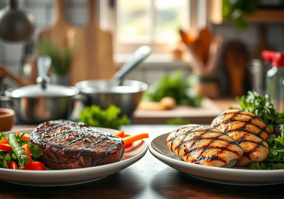 Govedina ali piščančje prsi? – primerjava hranilnih vrednosti