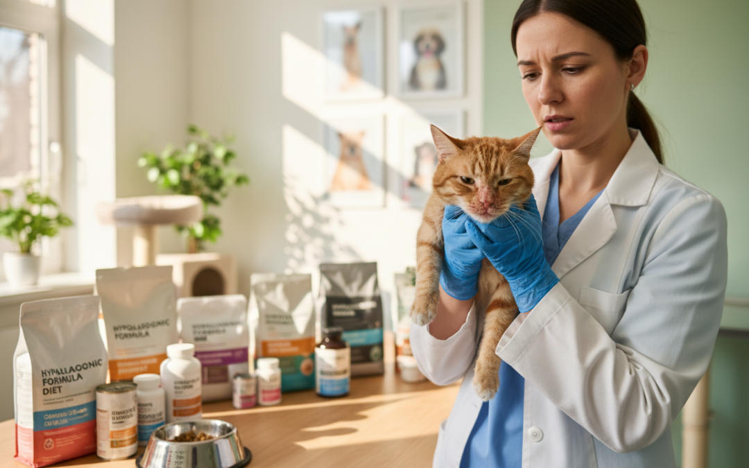 Pri mačkah z alergijami na hrano: pomaga bolj hrana ali prehranski dodatek?