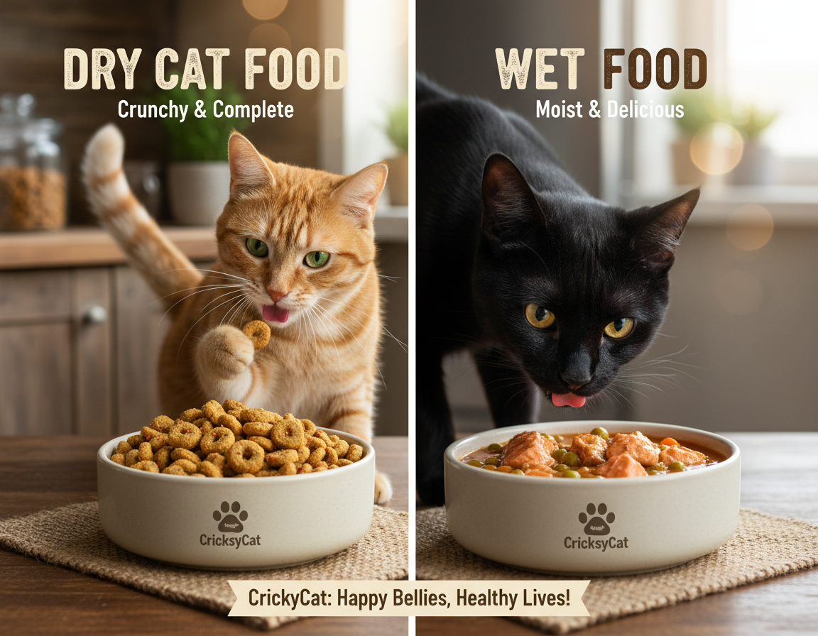 izkušnje: suha ali mokra hrana CricksyCat