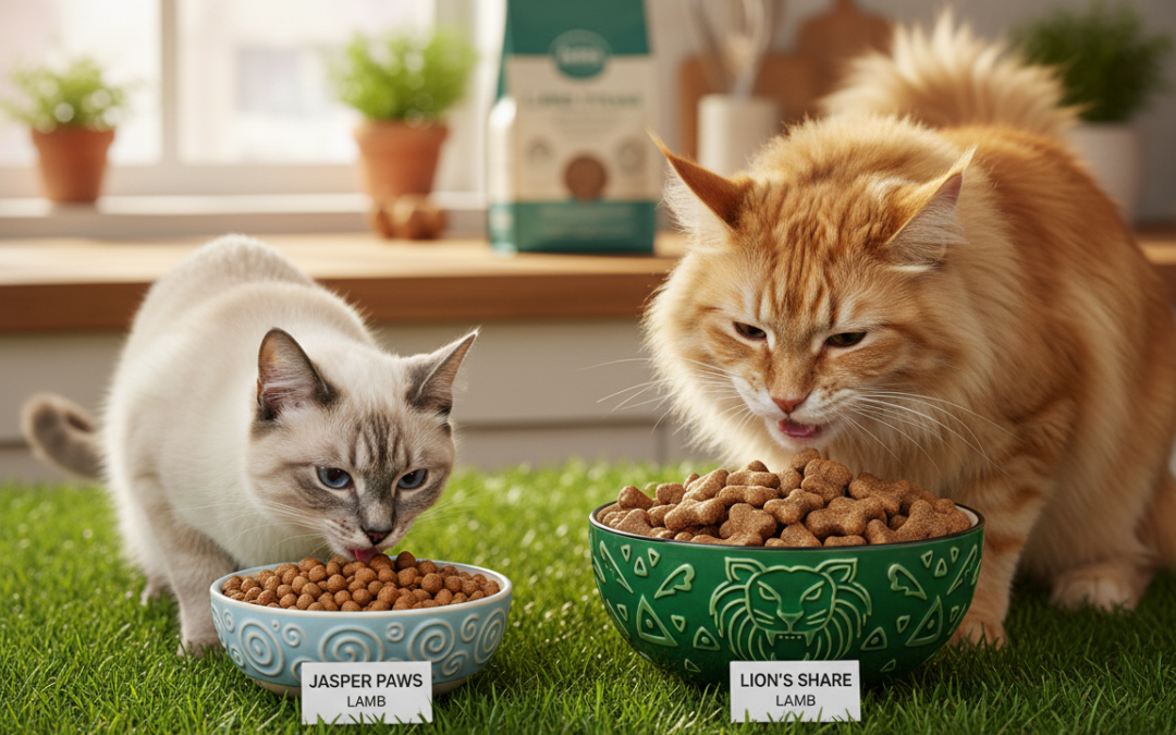 Izkušnje z jagnječjo hrano Jasper pri majhnih in velikih mačkah