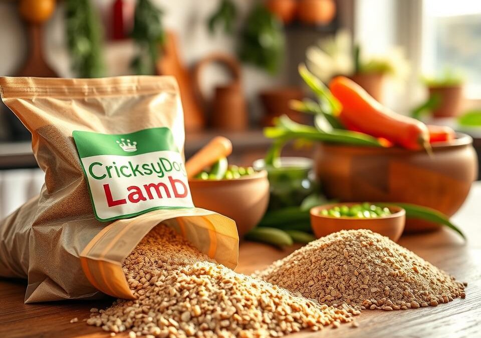 Jagnjetina v obliki mesne moke – kaj to pomeni v hrani CricksyDog?