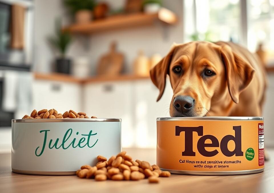 Juliet ali Ted – katera hrana je boljša za psa z občutljivim želodcem?
