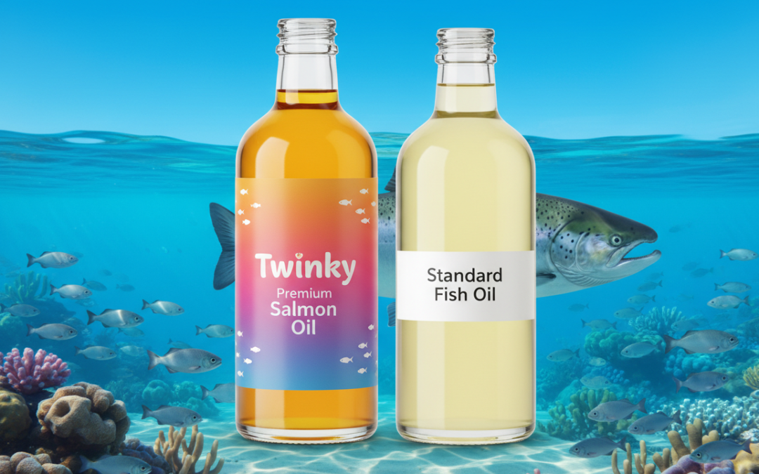Lososovo olje Twinky vs navadno ribje olje – zakaj se splača premium izbira?