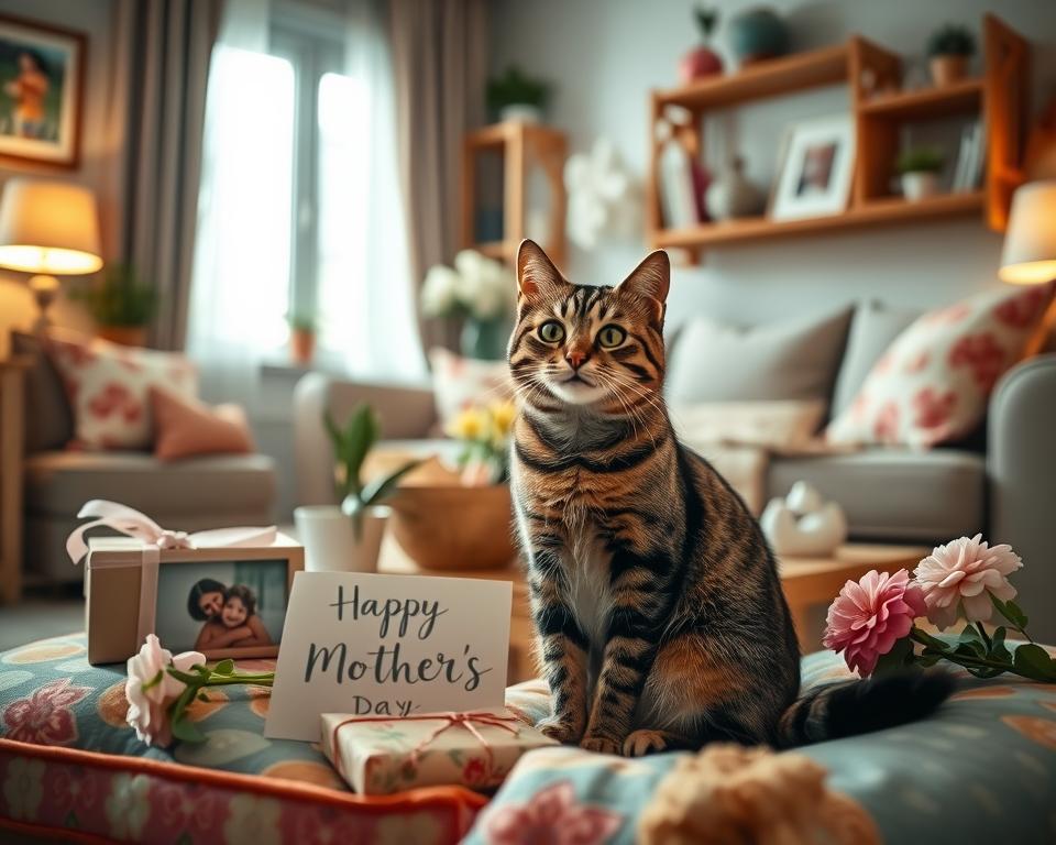 mačka in materinski dan