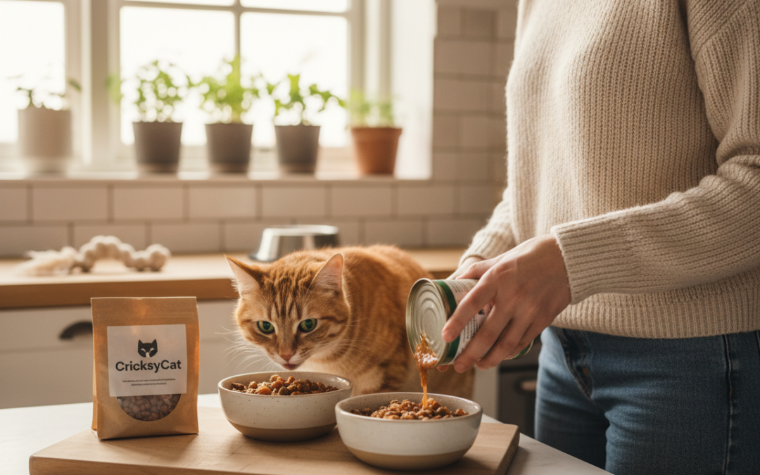 Izkušnja menjave hrane na CricksyCat – korak za korakom