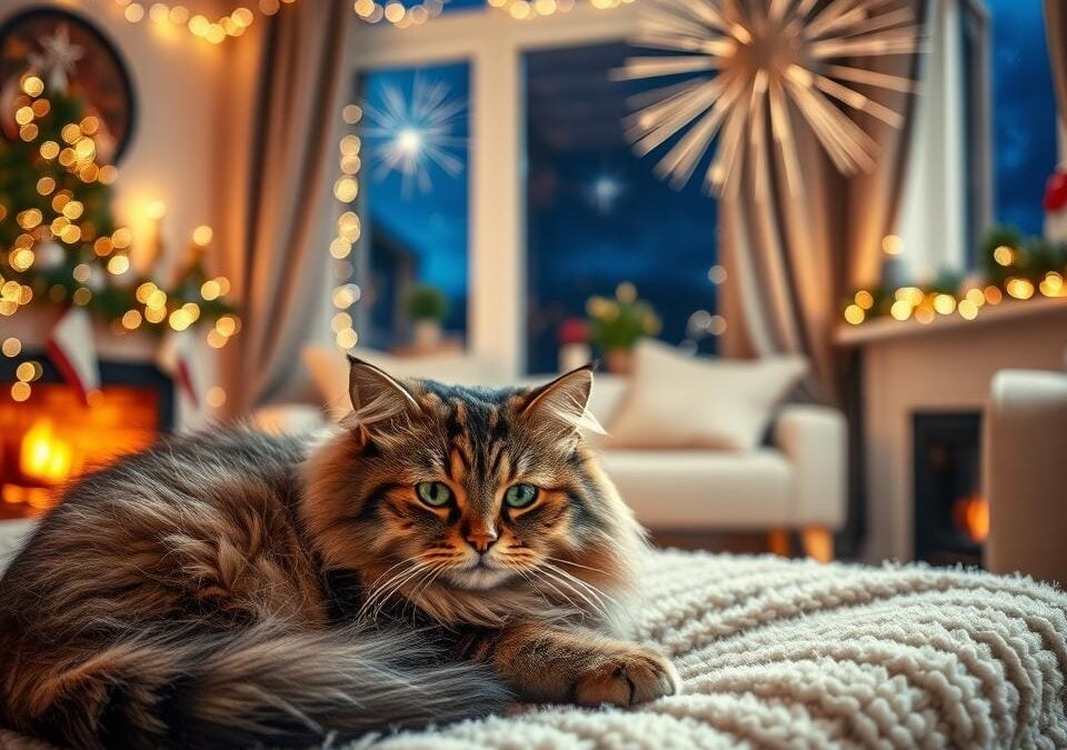 Silvester brez petard za tvojo mačko – nasveti za mir