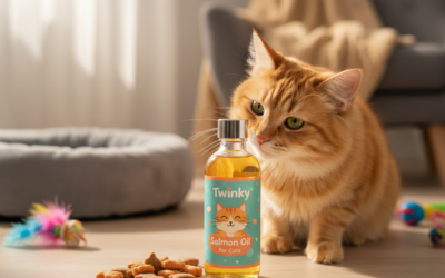 Naročilo lososovega olja Twinky za mačke – pakiranja in cene