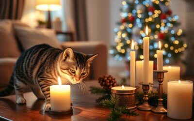 Mačji blog 16 Mačke in sveče – seznam prazničnih nevarnosti