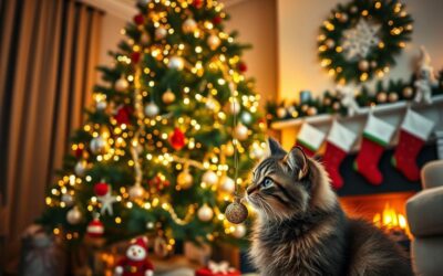 Mačji blog 24 Mačka in božično drevo – kako poskrbeti za varno praznično okrasitev?