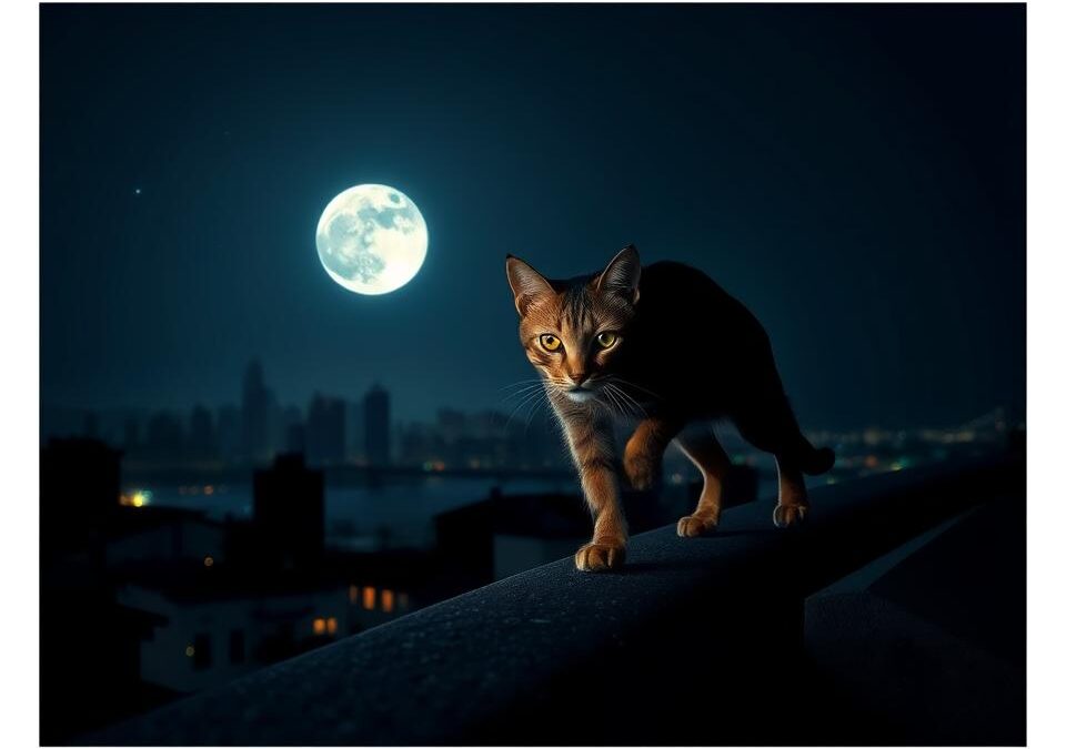 Nočni lov mačke – Vse, kar moraš vedeti o tem!