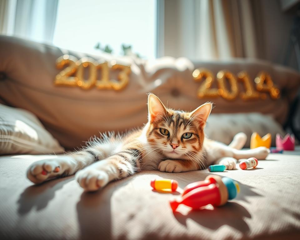 novoletna rutina mačke