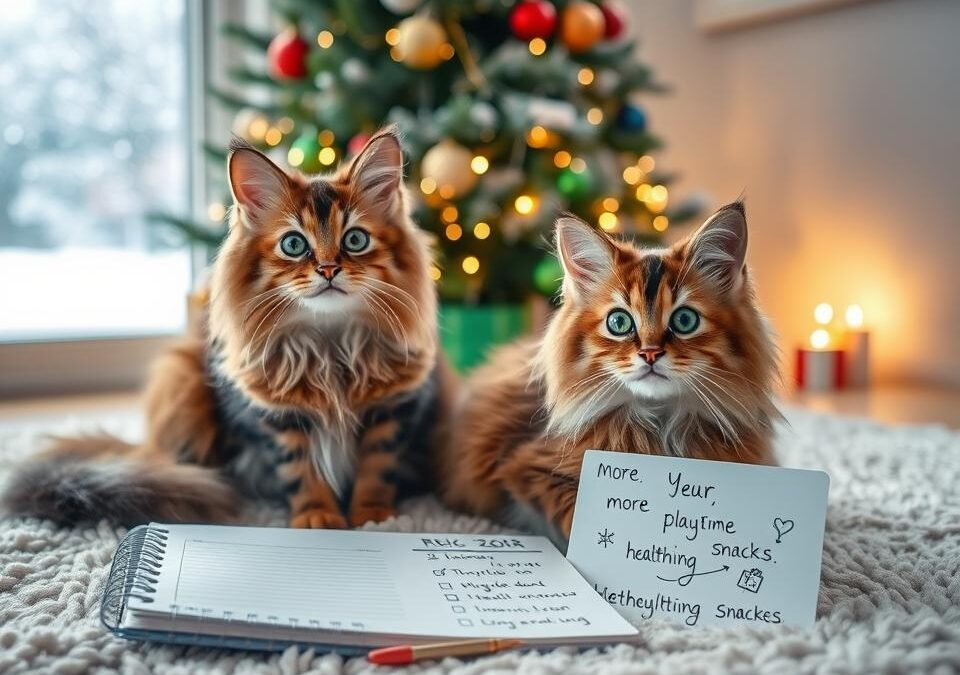 Mačka in novoletne zaobljube – kaj lahko spremenita skupaj