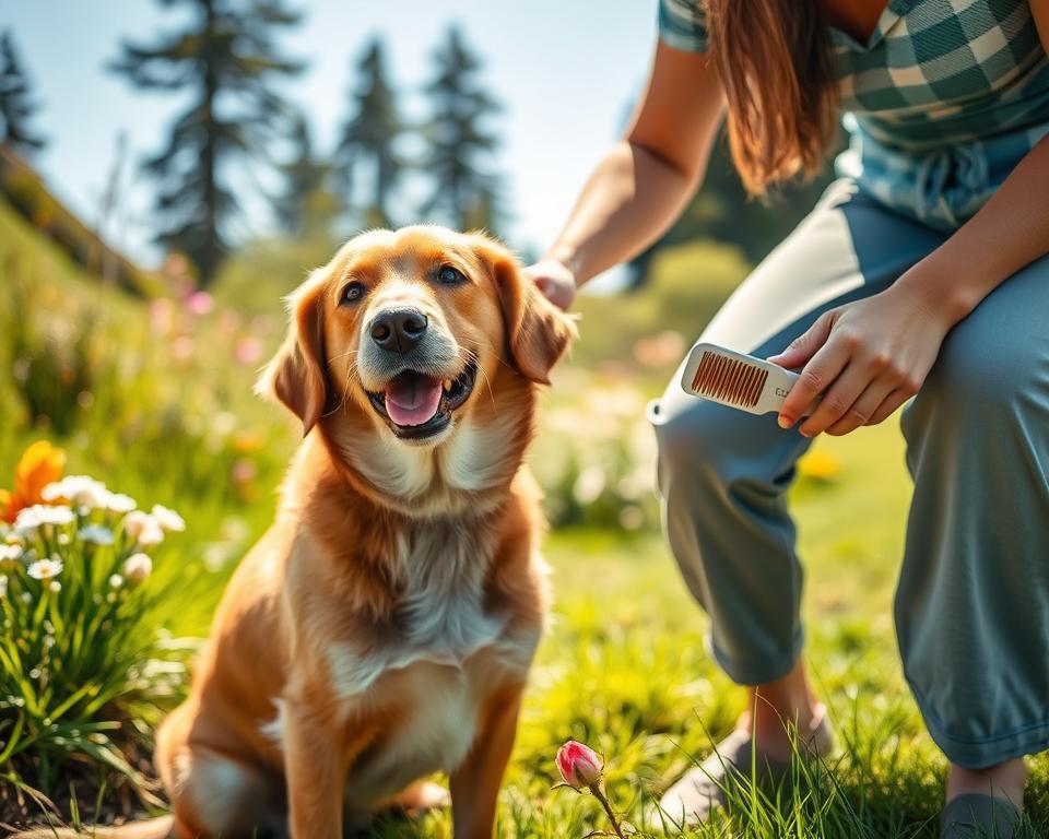odpravljanje bolh brez kemikalij pri psih