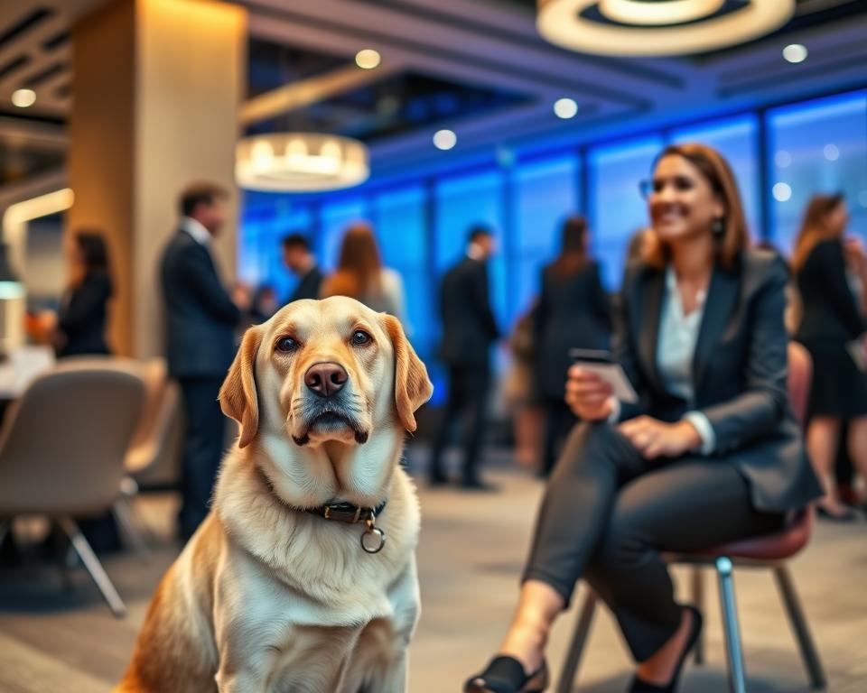 pes na poslovnih dogodkih