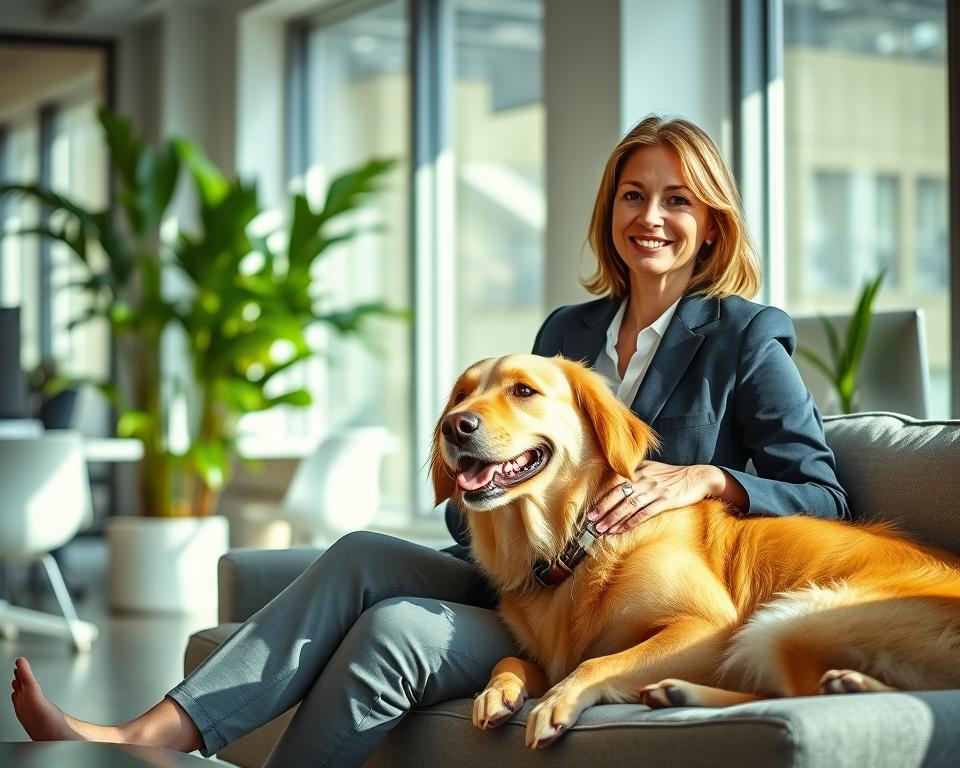 podpora dobremu počutju zaposlenih s psom