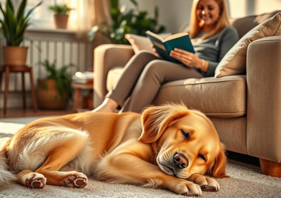 Bližina, ki prinaša srečo – zakaj tvoj pes rad leži pri tvojih nogah?