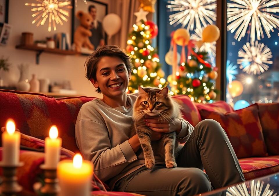 Silvestrske zabave z mačko – kaj je sprejemljivo in kaj ne