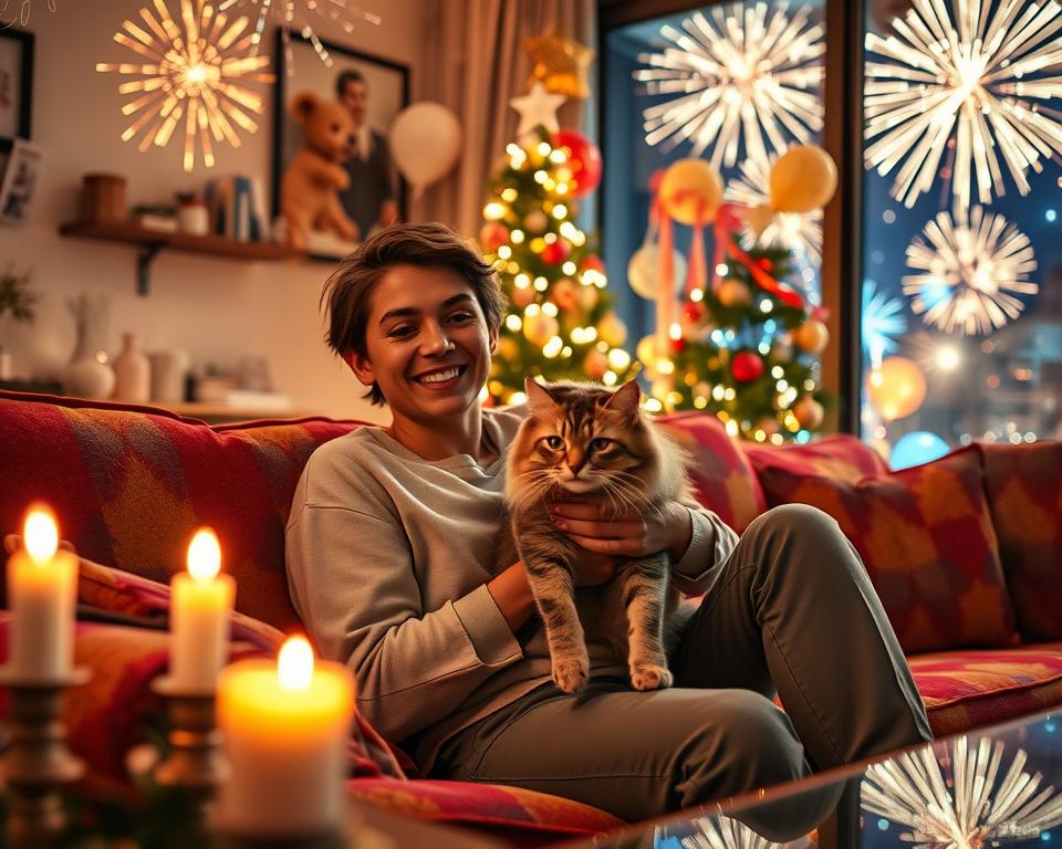 Silvestrske zabave z mačko – kaj je sprejemljivo in kaj ne